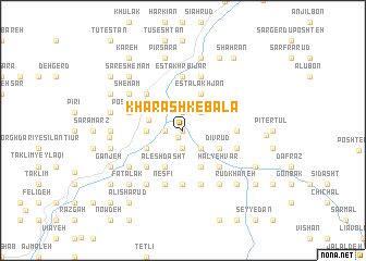 map of Kharashk-e Bālā