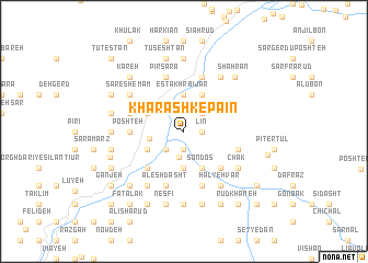 map of Kharashk-e Pāʼīn