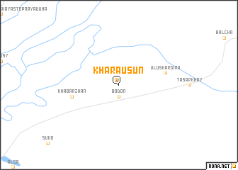 map of Khara-Usun