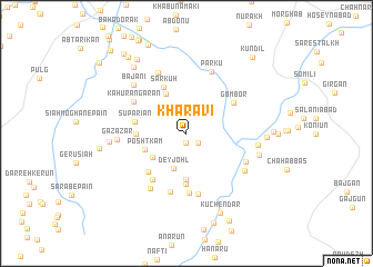 map of Kharāvī