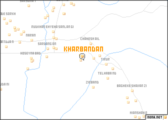 map of Khar Bandān