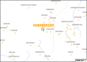 map of Khār Borgān