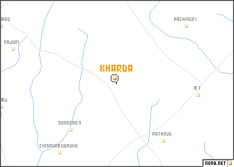 map of Kharda