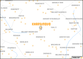 map of Khardinovo