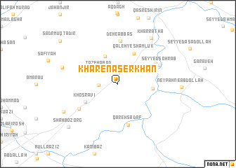 map of Khar-e Nāşer Khān