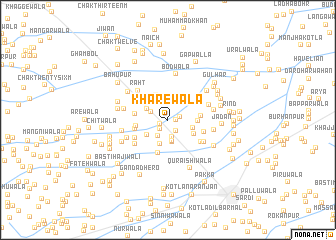 map of Kharewāla