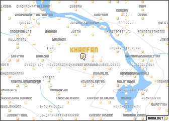 map of Kharfān