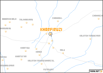 map of Khār Fīrūzī
