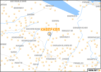 map of Kharfkām
