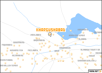 map of Khargūshābād