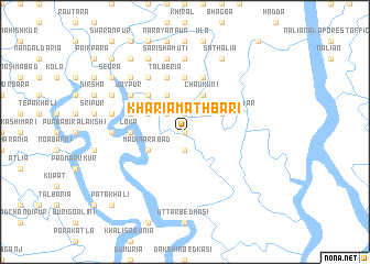 map of Kharia Mathbāri