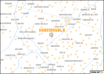 map of Khariānwāla