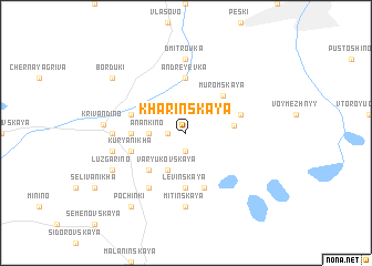 map of Kharinskaya