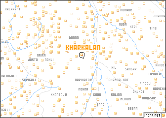 map of Khar Kalān