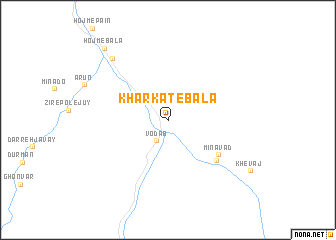 map of Khar Kat-e Bālā