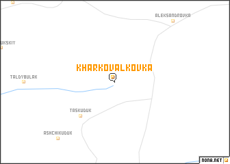 map of Kharʼkovalkovka