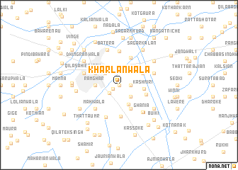 map of Kharlānwāla