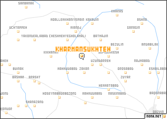 map of Kharman Sūkhteh