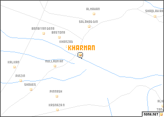 map of Kharmān