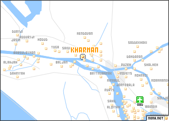 map of Kharmān