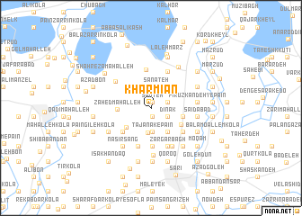 map of Khar Mīān