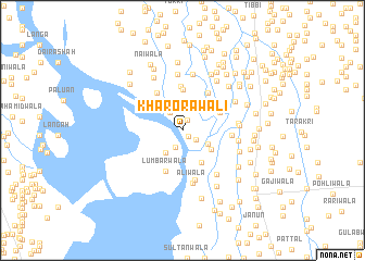 map of Kharorāwāli