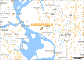 map of Kharorewāla
