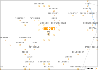 map of Kharoṯī