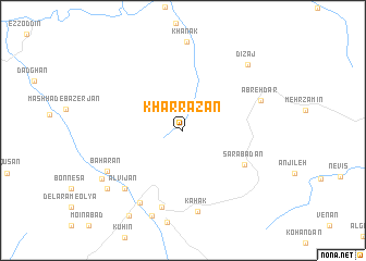 map of Kharrāzān