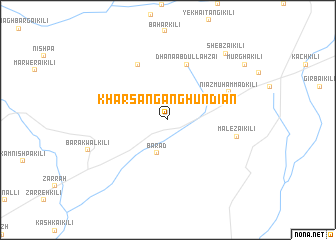 map of Khar Sangān Ghūndian