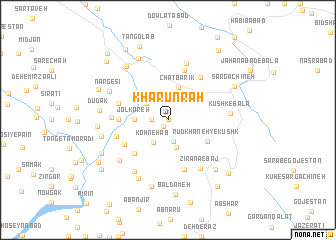 map of Kharūn Rāh