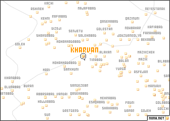 map of Khārvān