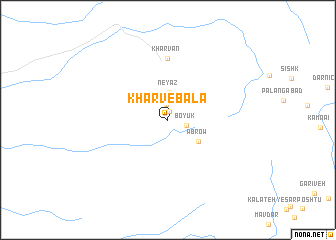 map of Kharv-e Bālā