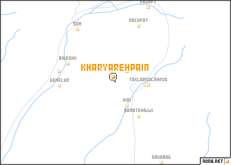 map of Kharyāreh Pā\