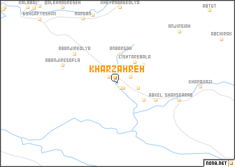 map of Khar Zahreh