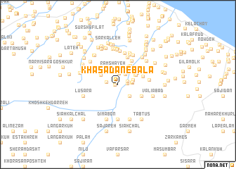 map of Khasādān-e Bālā