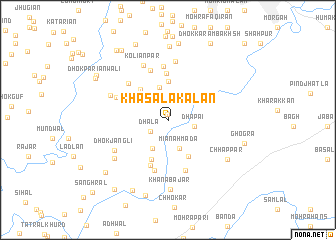 map of Khasāla Kalān