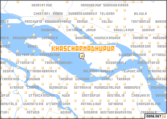 map of Khās Char Madhupur