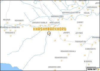 map of Khashm Barkhord