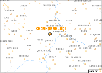 map of Khāsh Qeshlāqī