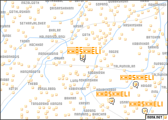 map of Khāskheli