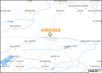 map of Khaskovo