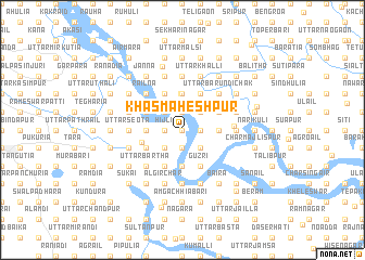 map of Khās Maheshpur