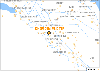 map of Khasraj-e Laţif