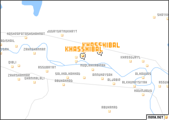 map of Khass Ḩibāl