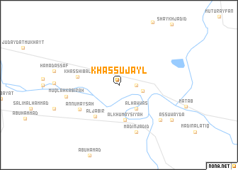 map of Khass ‘Ujayl