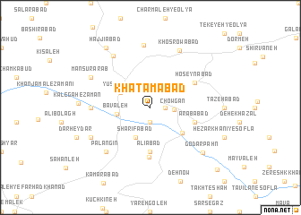 map of Khātamābād