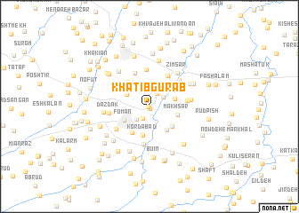 map of Khaţīb Gūrāb
