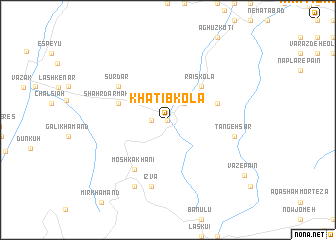 map of Khaţīb Kolā