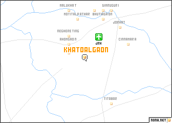 map of Khātoālgāon